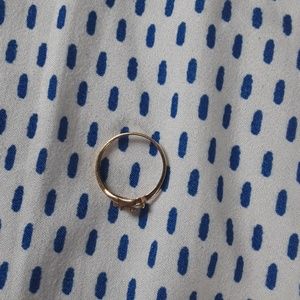 Gold, rhinestone ring